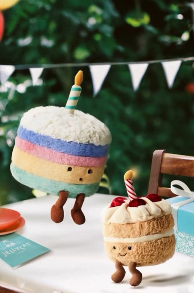 【Jellycat ジェリーキャット】 Amuseable Birthday Cake 16cm (A2BC) アミューズバルシリーズ バースデー  ケーキ ぬいぐるみ 【プレゼント 出産祝い ギフト】【正規品】 あす楽 リトルレモネード