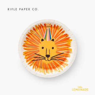 【RIFLE PAPER ライフルペーパー】 アニマルパーティ・プレートL 紙皿 ペーパープレート  ライオン  (PSJ003) PARTY ANIMALS