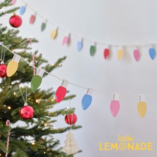 <img class='new_mark_img1' src='https://img.shop-pro.jp/img/new/icons1.gif' style='border:none;display:inline;margin:0px;padding:0px;width:auto;' />【Ginger Ray】Garland  Multi Coloured Lightbulb Garland   クリスマスライトガーランド バナー 飾り付け 装飾  MLC-114