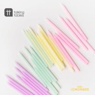 Talking Tables ȡѥƥ ɥ ɥۥդ 16 10cm Tall Pastel Candles  PASTEL-CANDLE-M