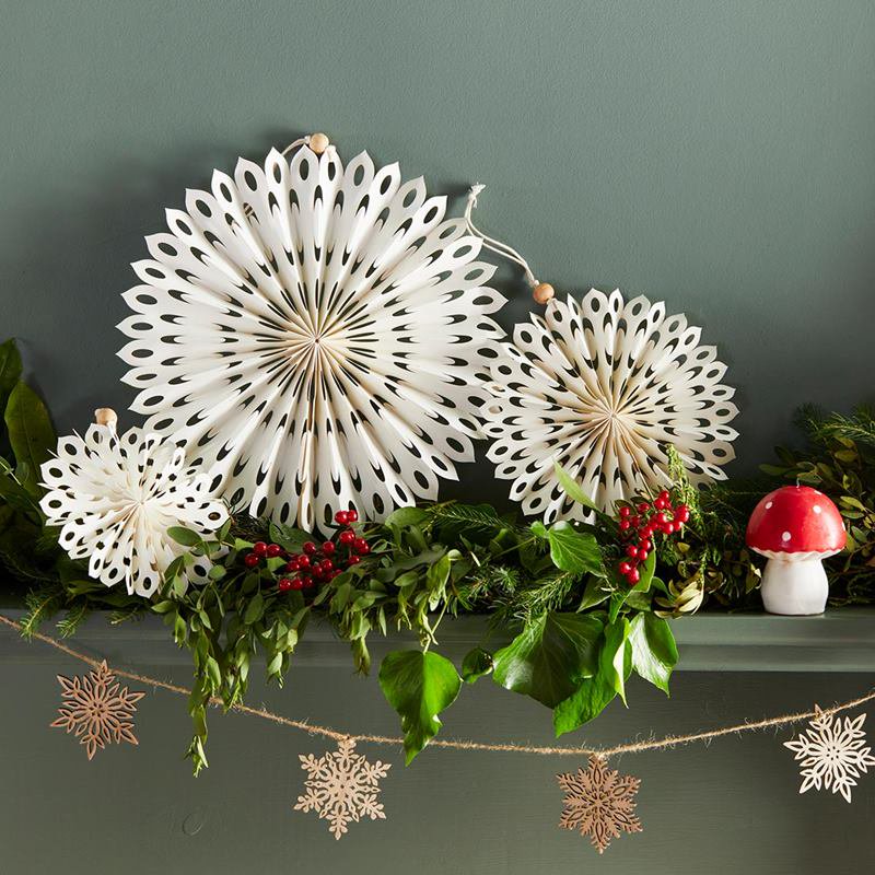 【Talking Tables】 マーブルホワイト ペーパーファンデコレーション 3個セット Marble White Paper Fan  Decorations Pack 壁 飾り クリスマス デコレーション クリスマス ホームパーティー 装飾 ディスプレイ 撮影小物  MARBLE-FAN-WHT あす楽 リトル ...