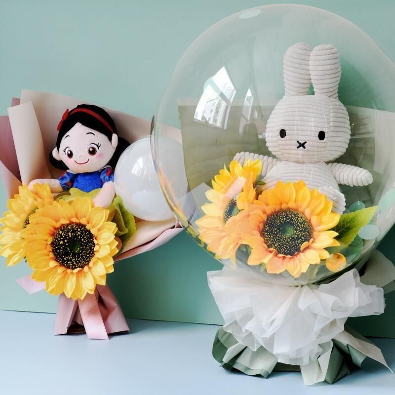 ぬいぐるみブーケ ぬいぐるみ別売り】 名入れ対応 ぬいぐるみブーケ お花と
