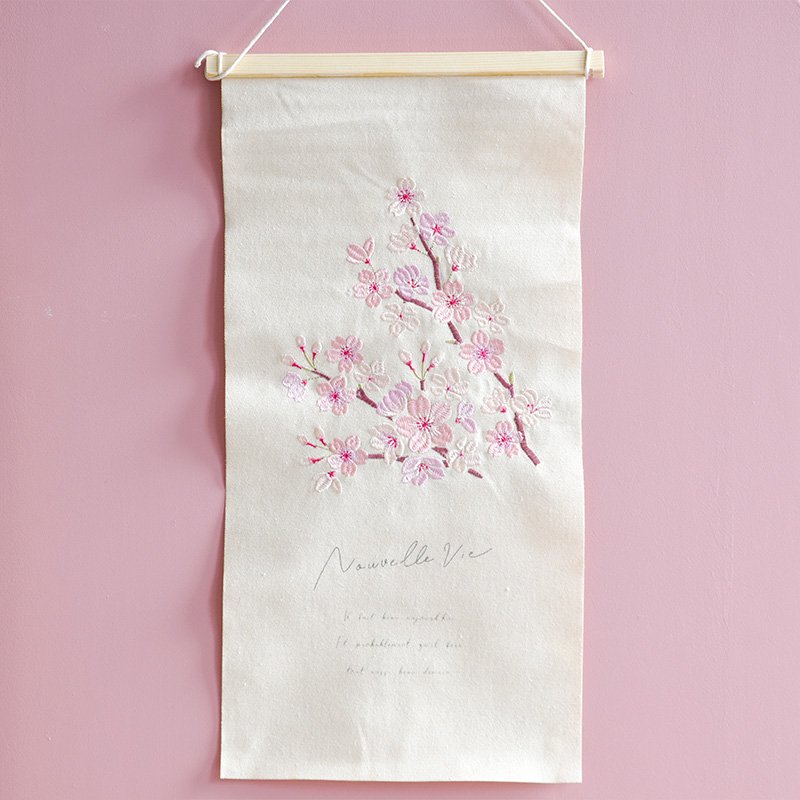 刺繍タペストリー 【桜】 バナー 節句 お祝い さくら sakura