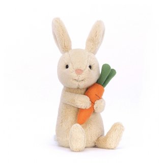 【Jellycat ジェリーキャット】 Sサイズ Bonnie Bunny with Carrot （JCBONB3C） ニンジン ぬいぐるみ うさぎ  【正規品】 リトルレモネード Lnw