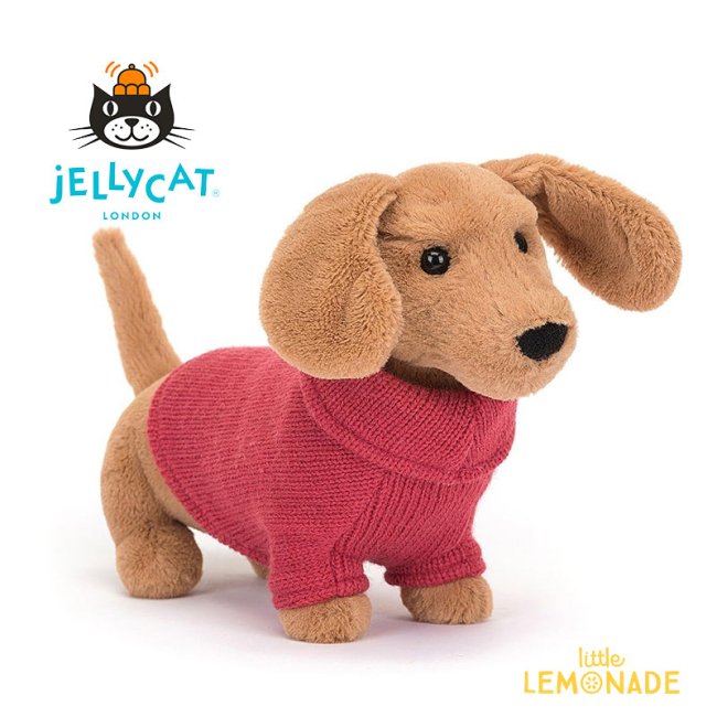 Jellycat ジェリーキャット】 Sweater Sausage Dog | Pink セーター