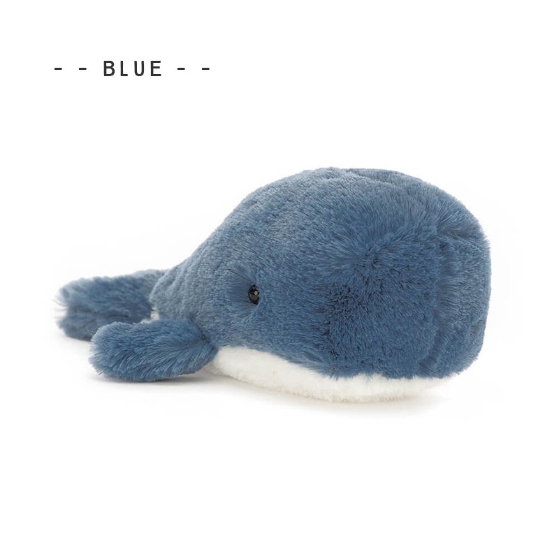 【Jellycat ジェリーキャット】 Wavelly Whale | Blue / Grey (WAV6B / WAV6G) ウェイブリーホエール  ネイビーブルー / ライトグレー くじら ぬいぐるみ 【プレゼント 出産祝い ギフト】 【正規品】 あす楽 リトルレモネード Lnw