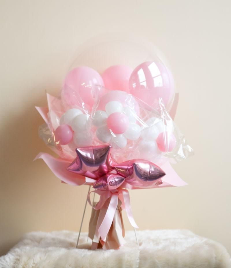 バルーンブーケ 花束 バルーン束 イベント 祝花 生誕祭 誕生日 推し活 推し活”を花で華やかに彩る！ バルーン付きバースデーフラワー