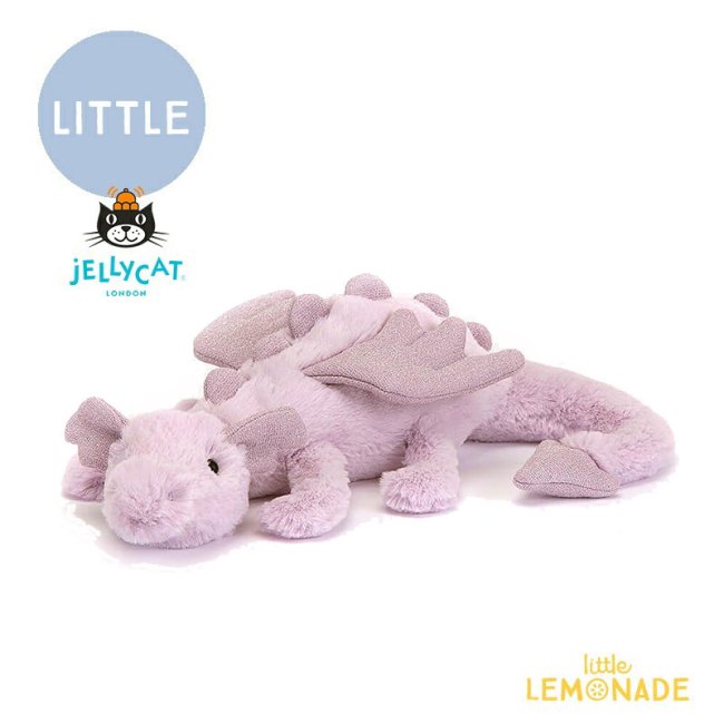 【Jellycat ジェリーキャット】 Lavender Dragon Little (LAV6DDL) ラベンダードラゴン パープル 紫 ぬいぐるみ  【プレゼント 出産祝い ギフト】 【正規品】 あす楽 リトルレモネード Lnw