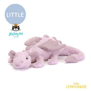 【Jellycat ジェリーキャット】 Lavender Dragon Little ラベンダードラゴン ぬいぐるみ (LAV6DDL) 【正規品】 パープル 紫 Lnw