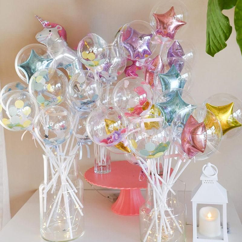 アクアプロップス フィルムinバルーン スター＆ハート 選べるカラー