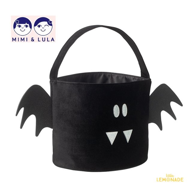 135019 03 【Mimi&Lula】 Bat trick or treat bag バットトリック・オア・トリートバッグ こうもり かばん  バケットバッグ ハロウィン Halloween お菓子入れ ファッションアクセサリー 仮装 デコレーション インテリア ギフト ミミアンドルーラ  あす楽 リトルレモネード