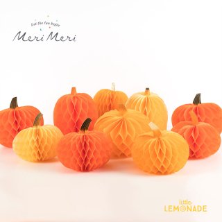 【MeriMeri】 Honeycomb Pumpkins ハニカム パンプキン 10個セット かぼちゃ ハロウィン  (223929) 
