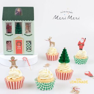 【Meri Meri】 フェスティブハウス カップケーキキット  Festive House Cupcake Kit  クリスマス メリメリ（269176）