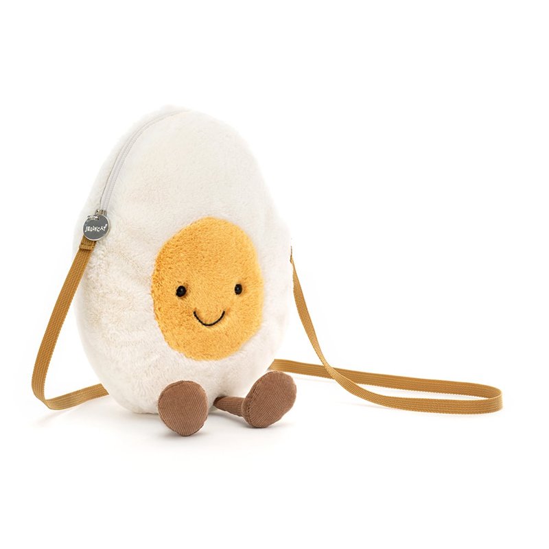 Jellycat ジェリーキャット】Amuseable Happy Boiled Egg Bag (A4BE) ボイルドエッグ バッグ ポシェット  ショルダーバッグ H30 X W18cm アミューズバルシリーズ ぬいぐるみバッグ ゆで卵 【プレゼント ギフト】【正規品】 あす楽 リトルレモネード