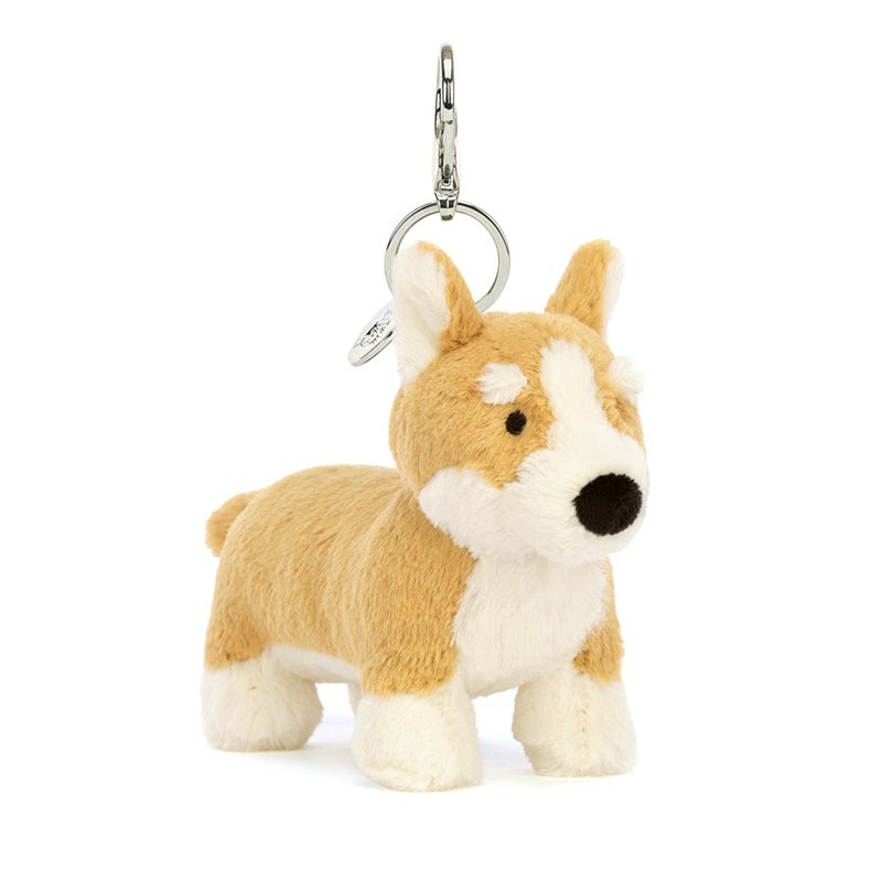 【Jellycat ジェリーキャット】 コーギー バッグチャーム Betty Corgi Bag Charm 10 x 5 cm 犬 キーホルダー  手のひらサイズ ぬいぐるみチャーム【正規品】 BET4BC あす楽 リトルレモネード