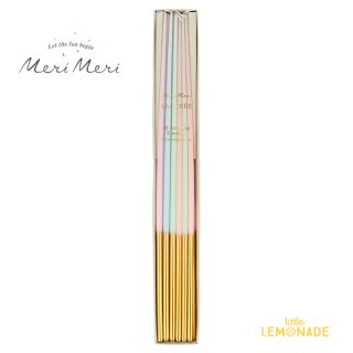【Meri Meri】ゴールド ディップ トール テーパード キャンドル 12本入り Laduree Paris Gold Dipped Tall Tapered Candles (223479)