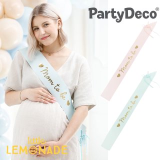 【Party Deco】mom to be ベビーシャワー サッシュ  baby shower ジェンダーリビール（SBS1-011TJ ブルー / SBS1-081B ピンク）