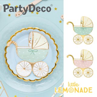 <img class='new_mark_img1' src='https://img.shop-pro.jp/img/new/icons1.gif' style='border:none;display:inline;margin:0px;padding:0px;width:auto;' />【Party Deco】 ベビーカー 型 ペーパーナプキン 20枚入 Napkins Baby stroller (SPK29-011T ブルー / SPK29-081J ピンク）