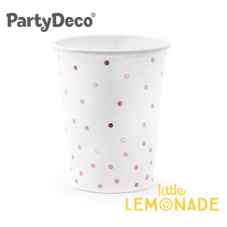 Party Deco ۥ磻ȡߥ ɥåȥڡѡå  6ĥå 260ml Cups Polka Dots (KPP53-008-EU3)