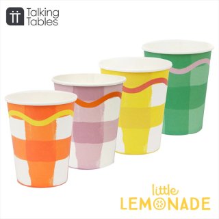 Talking Tables 󥬥å 楫å 8 ĥå Multi-coloured Gingham Paper Cups- 8 PackEVERY-CUP-MIX  