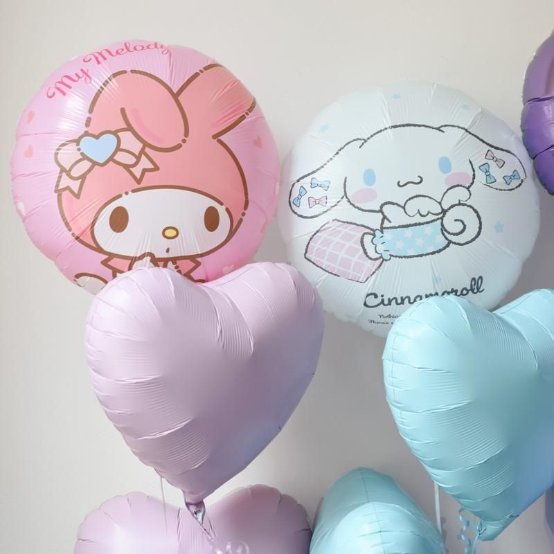 キャラクター風ピンク風船 サンリオ キャラクター ブーケ | ヘリウムガス入りギフト - リトル
