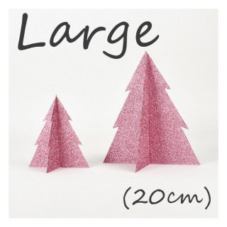【my little day 】 グリッターツリー　ピンク【ラージ】 20cm  クリスマス デコレーション ◆SALE