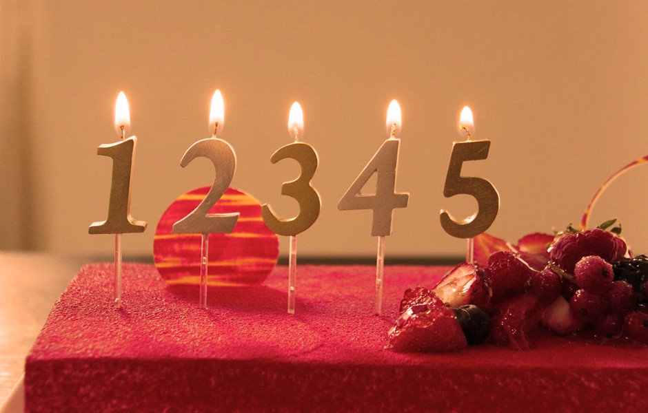「＜在庫限り＞ナンバーキャンドル(5)」 キャンドル ナンバー 誕生日 バースデー 数字 ナンバー ろうそく ロウソク