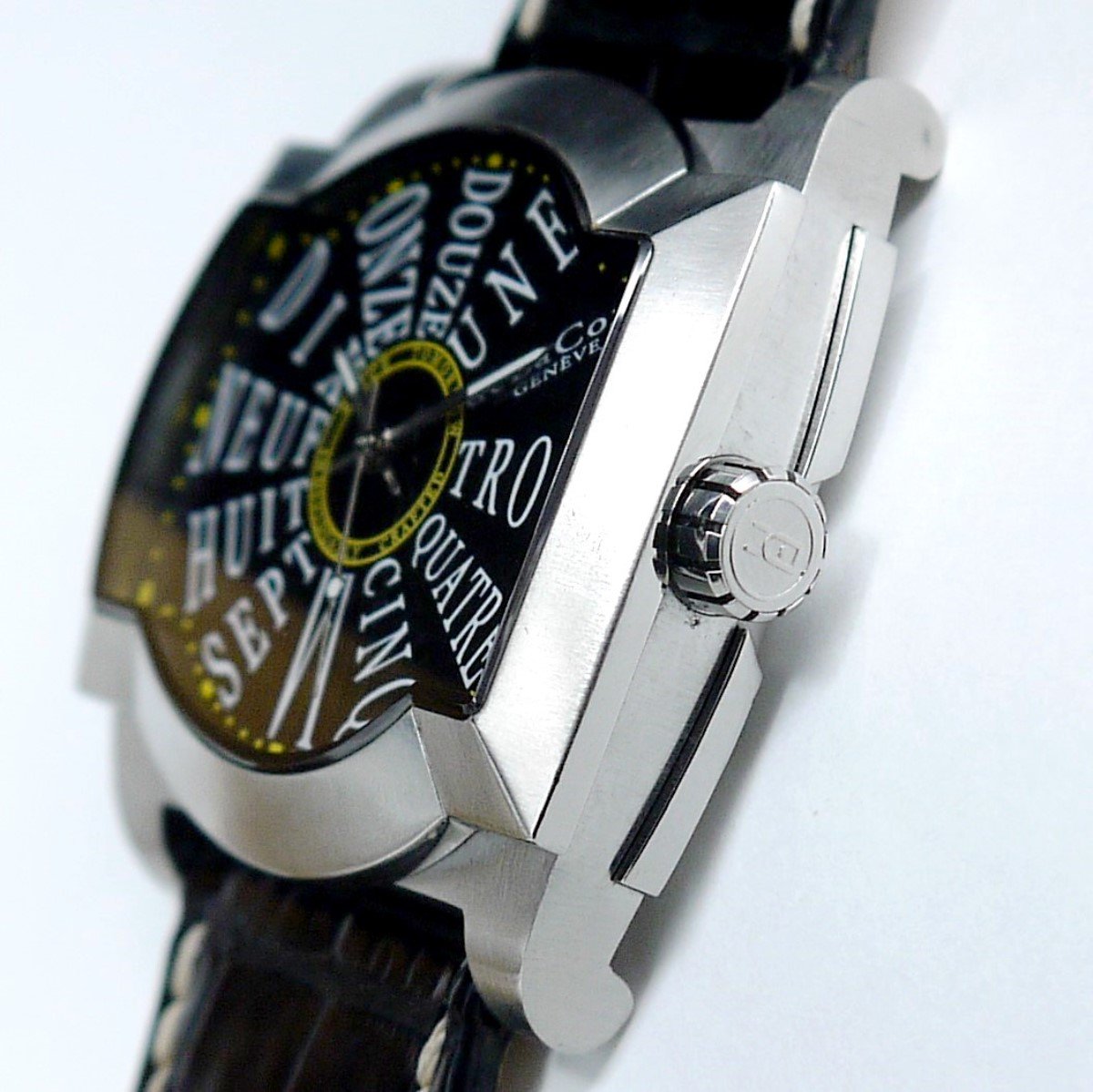 ドゥラクール 世界限定99本 チタン 自動巻 Eclipse 腕時計 deLaCour WATI0045-1335 ラバーベルト 黒 ブラック  プロメス スポーツ メンズ 箱 - アナログ（自動巻き）