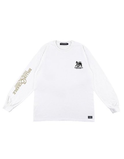 G-FREAK FACTORY 25th ANNIVERSARY LIVE@日比谷野音：GUNMA no LION.L/S-TEE / WHITE -  WEB STORE（通販）｜ROLLING CRADLE(ローリングクレイドル・ロリクレ)