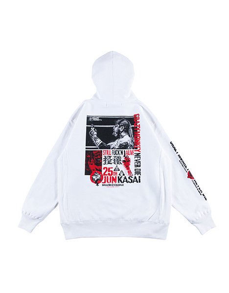 【葛西純25thコラボ】CRAZY MONKEY TV 25th HOODIE / WHITE - WEB STORE（通販）｜ROLLING  CRADLE(ローリングクレイドル・ロリクレ)