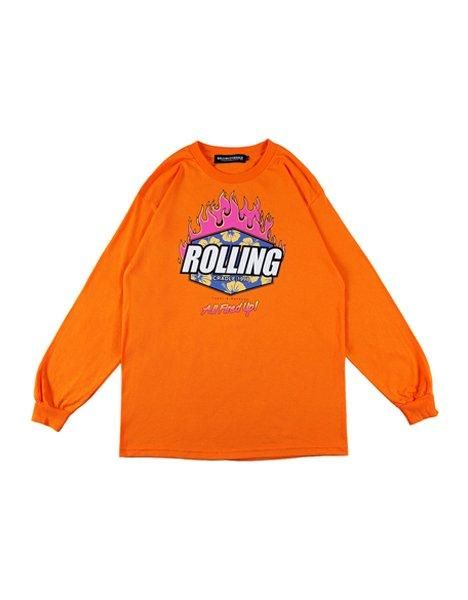 ALL FIRED UP LONGSLEEVE / ORANGE - WEB STORE（通販）｜ROLLING CRADLE(ローリングクレイドル・ ロリクレ)