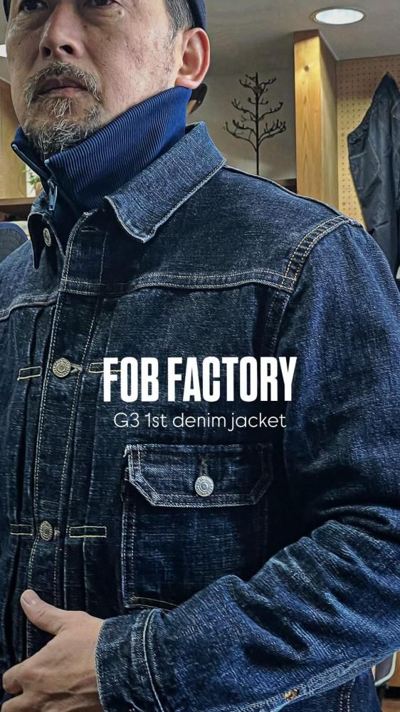 股下81cm新品、未使用、タグ付き、f.o.b factory G3 Denim pants