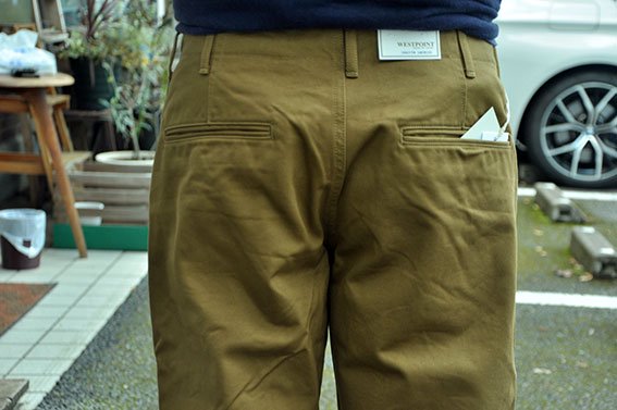 FOBファクトリー【FOB FACTORY】通販 NARROW U.S TROUSER(カーキ)