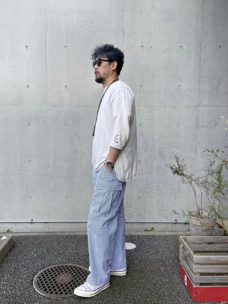 バーンストーマー【BARNSTORME】 Dress carg/シアサッカーストライプ