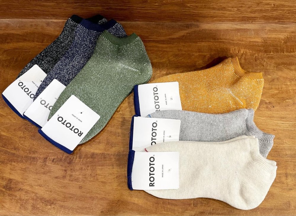 ロトト【ROTOTO】WASHI PILE SHORT SOCKS/ワシパイルソックス 和紙