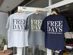 フリーデイズ【FREE DAYS】heavy weightight loose silhouette Tee/ルーズシルエットTシャツ