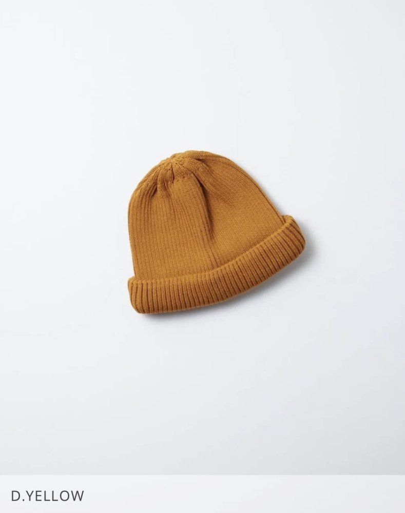 ロトト【ROTOTO】COTTON ROLL UP BEANIE/コットンロールアップビーニー