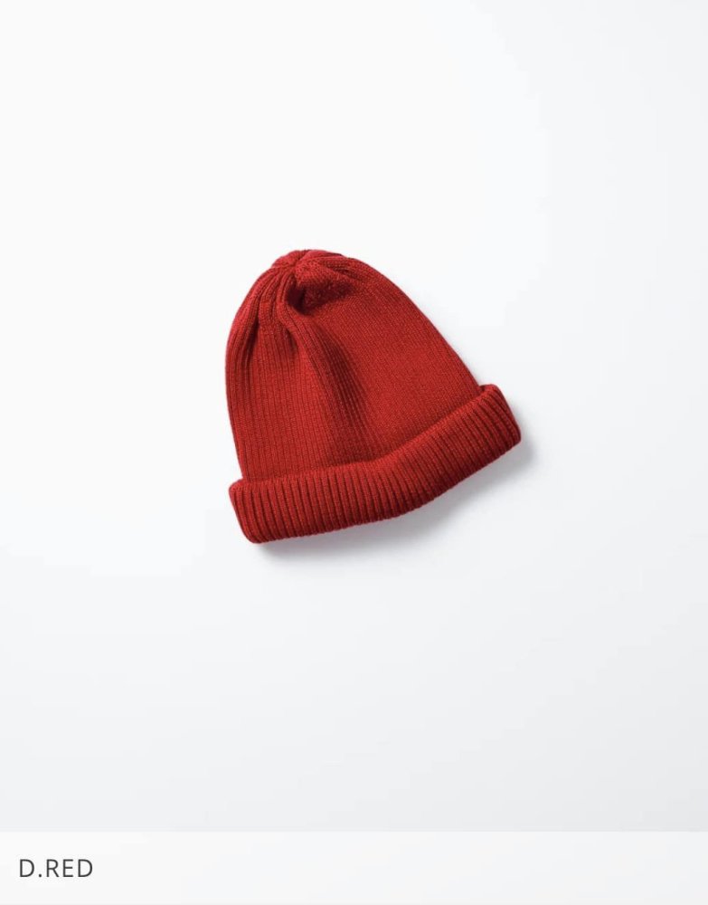 ロトト【ROTOTO】COTTON ROLL UP BEANIE/コットンロールアップビーニー