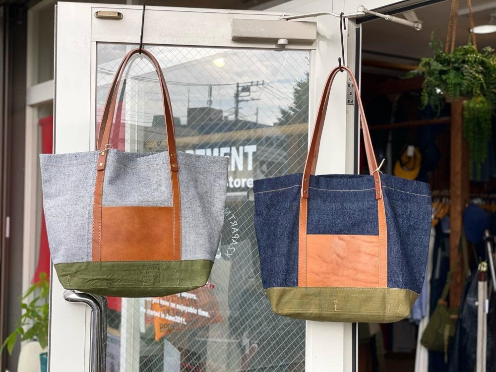 ブラウンブラウン【Brown Brown】Denim Big Tote Bag/デニムビッグトートバッグ