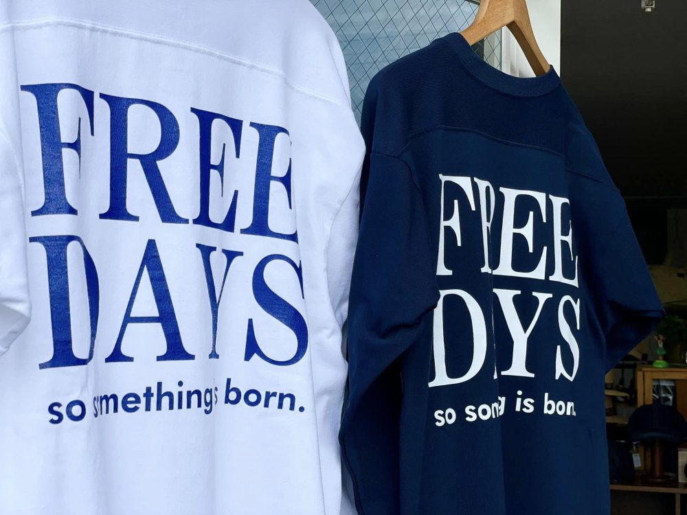 フリーデイズ【FREE DAYS 】FOOTBALL TEE/フットボールTシャツ