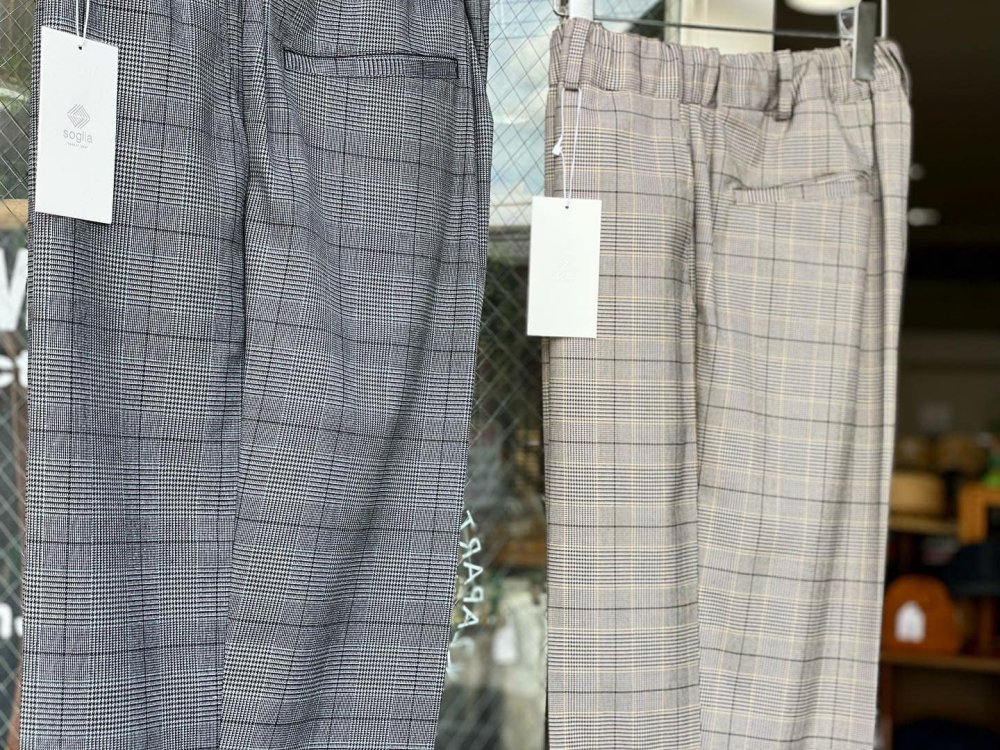 ソリア【soglia】CENTER PRESS SERGE PANTS/センタープレスサージパンツ