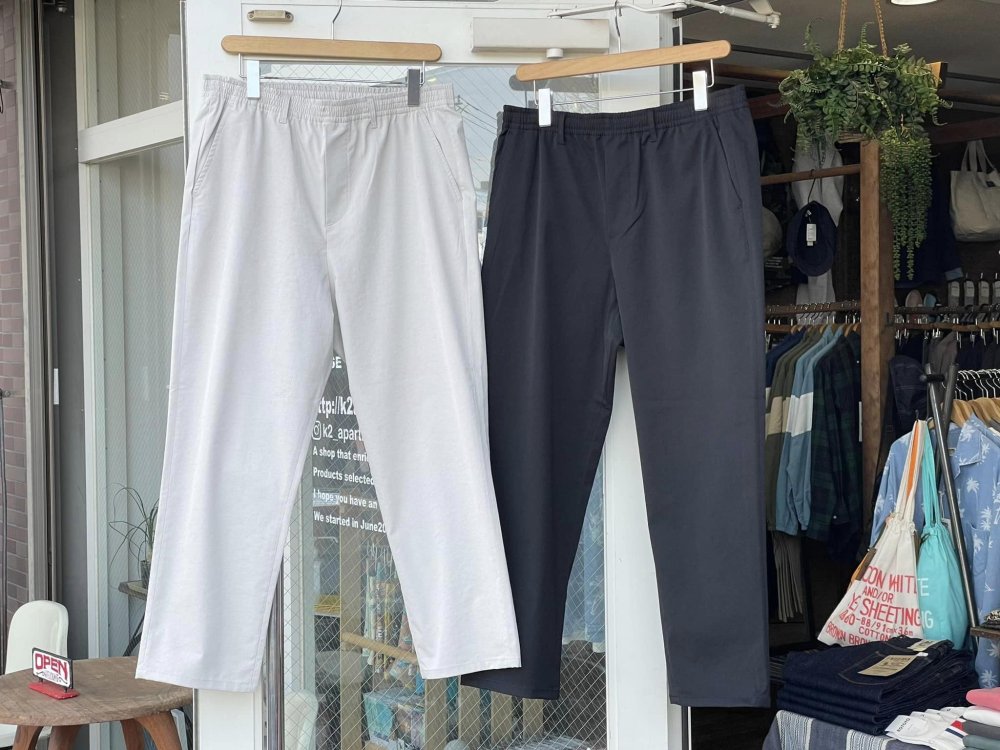 ラモンド【LAMOND】 linen blend Semi-wide easy trousers/リネン 