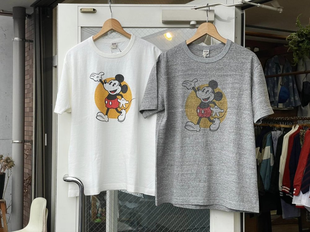 バーンズアウトフィッターズ【BARNS OUTFITTERS】吊り編みMickey Tee/ミッキーマウスTシャツ/70's