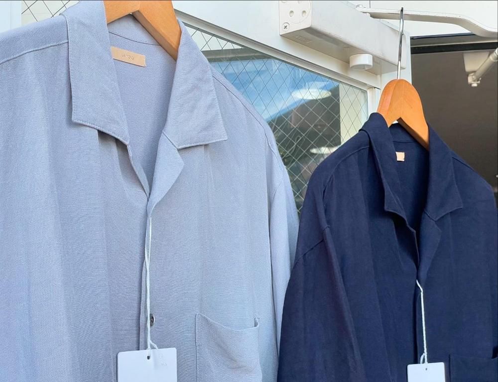 ラモンド　グレー 半袖シャツ Lサイズ LAMOND（ラモンド）Open Collar Shari Shirts – Daily Blog | FENEST