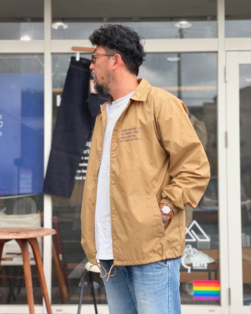 フリーデイズ【FREE DAYS】NYLON COACH JACKET/ナイロンコーチジャケット COYOTE