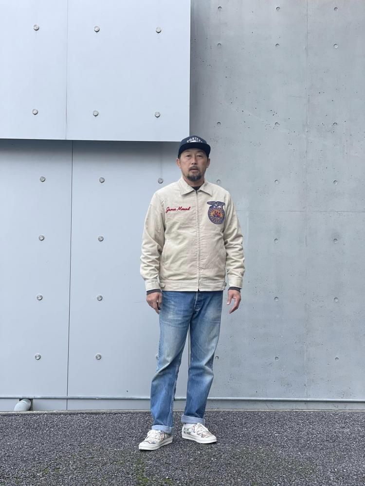 ヒューストン【HOUSTON】CORDUROY EMBROIDERY JACKET(FFA