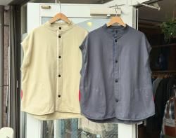 <img class='new_mark_img1' src='https://img.shop-pro.jp/img/new/icons14.gif' style='border:none;display:inline;margin:0px;padding:0px;width:auto;' />ϥ󥺡SLOW HANDScotton fleece h/neck rib vest/åȥե꡼֥٥ȡͥѡ