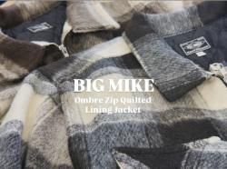 <img class='new_mark_img1' src='https://img.shop-pro.jp/img/new/icons14.gif' style='border:none;display:inline;margin:0px;padding:0px;width:auto;' />ӥåޥBIG MIKEOmbre Zip Quilted Lining Jacket /֥å㥱å