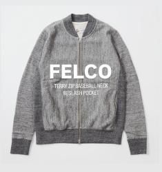 <img class='new_mark_img1' src='https://img.shop-pro.jp/img/new/icons14.gif' style='border:none;display:inline;margin:0px;padding:0px;width:auto;' />ե륳FELCO 16oz TERRY ZIP BASEBALL NECK W/SLASH POCKET /16󥹡ƥ꡼ĥץ١ܡͥååݥåȡ