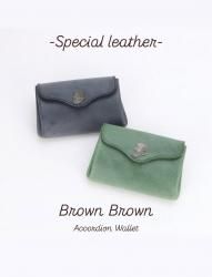 <img class='new_mark_img1' src='https://img.shop-pro.jp/img/new/icons14.gif' style='border:none;display:inline;margin:0px;padding:0px;width:auto;' />�֥饦��֥饦�� ��BROWN BROWN��Accordion Wallet-Special leather-/�������ǥ����󥦥���åȡ����ꥹ�ڥ����쥶����������